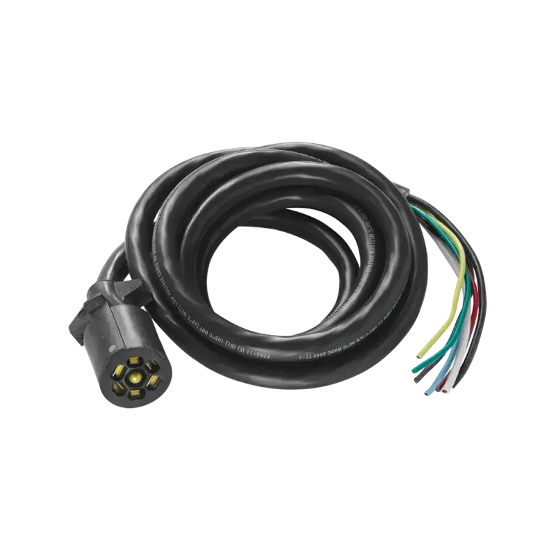 002478 Bulldog/Fult 7-Way Molded Trailer End W/ 8' Cabl b1e002478