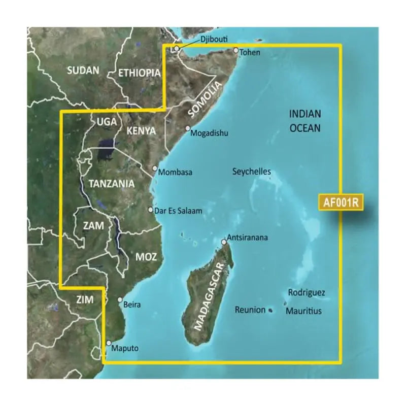 010-C0747-20 Garmin Carto G3 Hxaf001R - Eastern Africa gcm010c074720