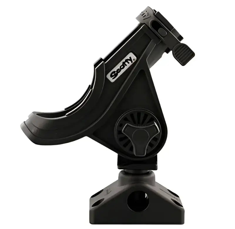 0280-BK Scotty Inc. Baitcast/Spin Rod Hldr Blk Post Mnt sct0280bk