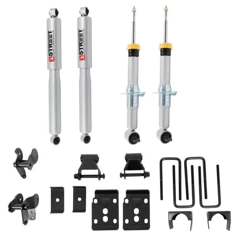 1050SP Belltech 2021+ Ford F-150 2WD 1-3.5in Front 4.5in Rear Complete Lower Kit with SP Shocks bel1050sp