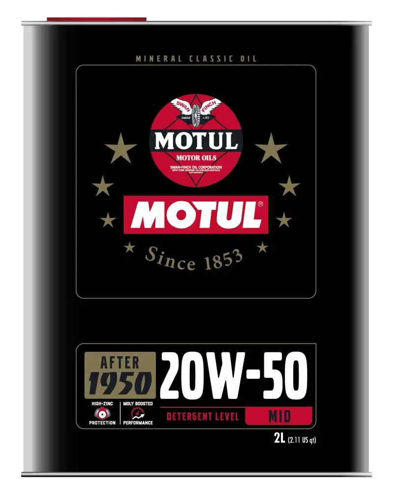 110621 Motul 20W50 Classic Performance Oil - 10x2L - Case of 10 mot110621
