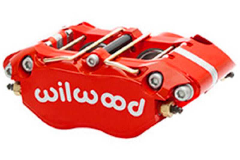 120-10000-RD Wilwood Caliper-Dynapro Radial (Thin Pad) 1.75in Pistons .81in Disc - Red wil120-10000-RD