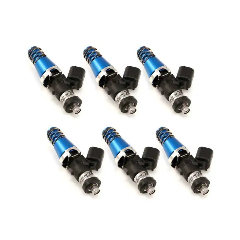 1300.60.11.D.6 Injector Dynamics 1340cc Injectors - 60mm Length - 11mm Blue Top - Denso Lower Cushion (Set of 6) idx1300-60-11-d-6