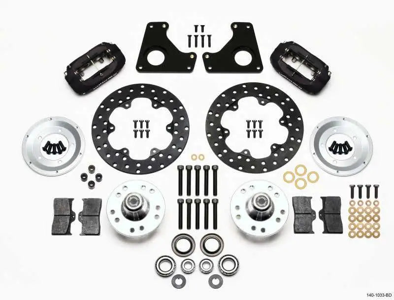 140-1033-BD Wilwood Forged Dynalite Front Drag Kit Drilled Rotor 79-87 GM G Body wil140-1033-bd
