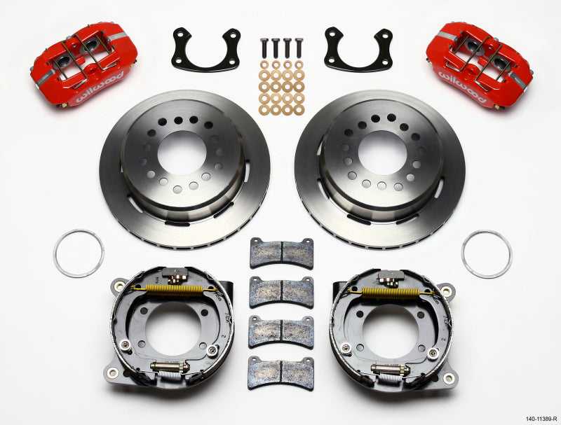 140-11389-R Wilwood Dynapro Low-Profile 11.00in P-Brake Kit - Red New Big Ford 2.50in Offset wil140-11389-R