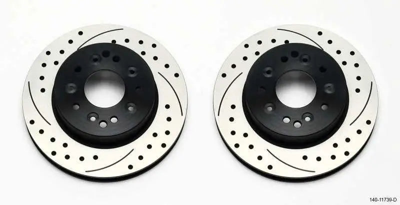140-11739-D Wilwood Rotor Kit Rear-Drilled 65-82 Corvette C2/C3 (1Pc Rotors) wil140-11739-D