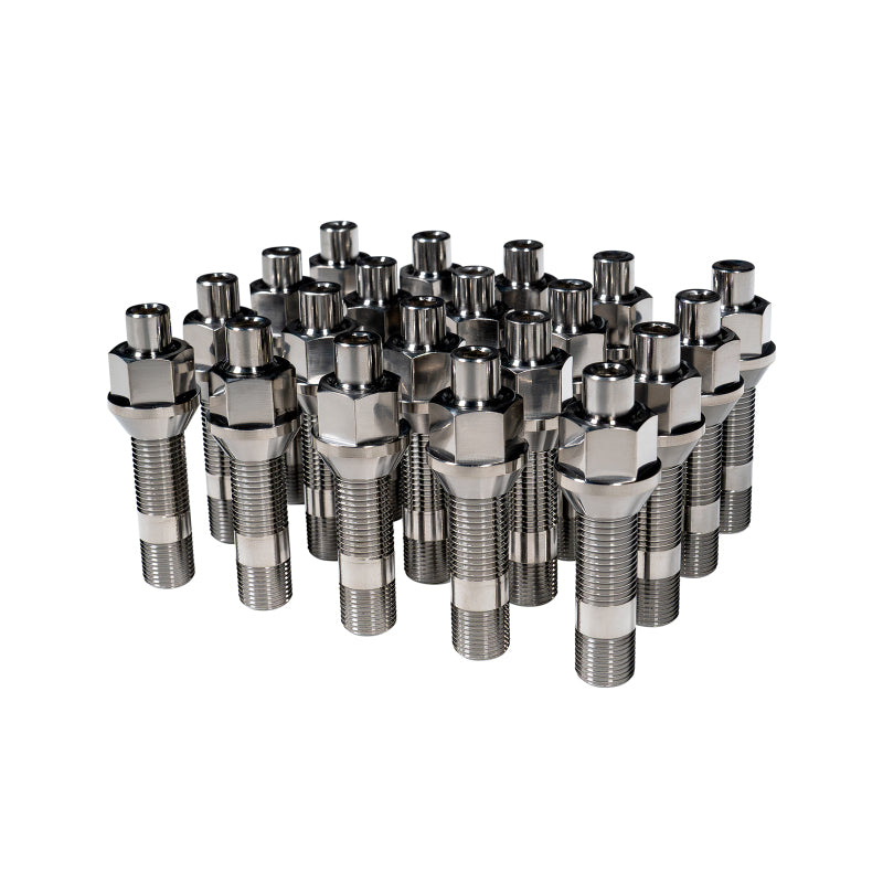 Wheel Mate Titanium Wheel Stud Conversion (Raw Ti) - M14x1.25 to M14x1.5 - 74mm - 60deg Lug Nut - TIM14C6074R whmTIM14C6074R