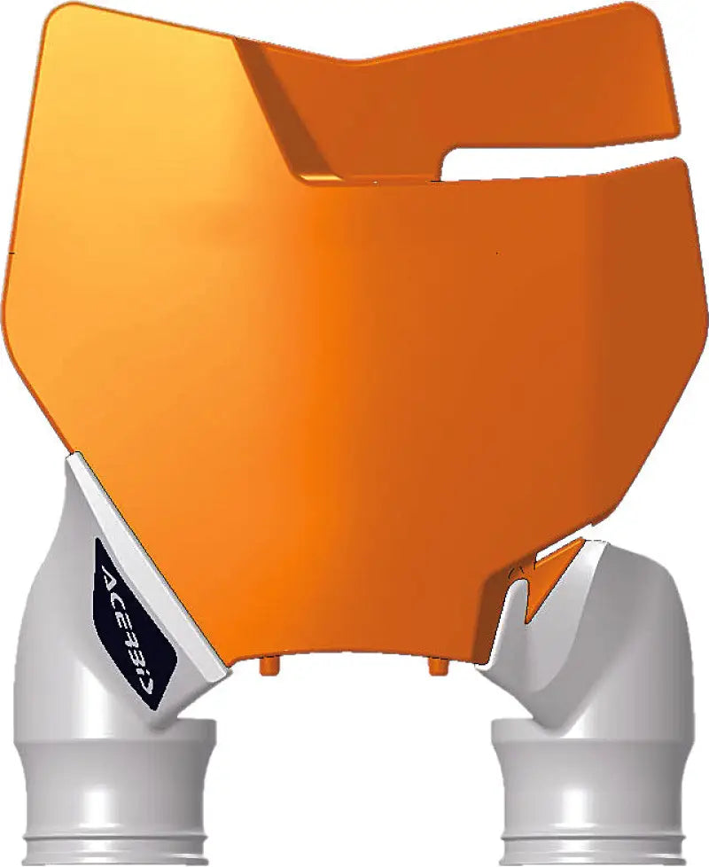 2527425321 Front Number Plate Orange/White wps-25274-25321