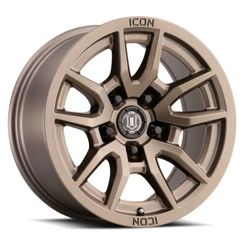 2617855557BR ICON Vector 5 17x8.5 5x150 25mm Offset 5.75in BS 110.1mm Bore Bronze Wheel ico2617855557br-45198718173485