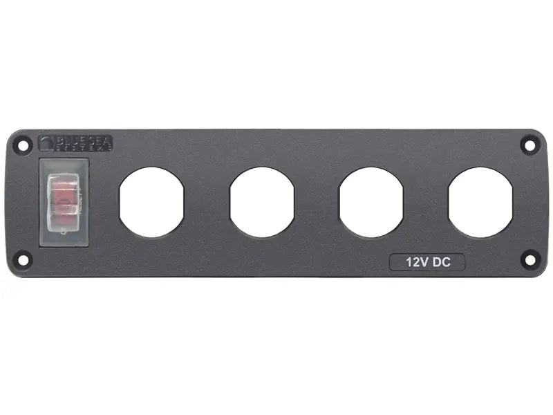 4369-BSS Blue Sea Panel Acc H2O 4 Socket Blank b6z4369bss