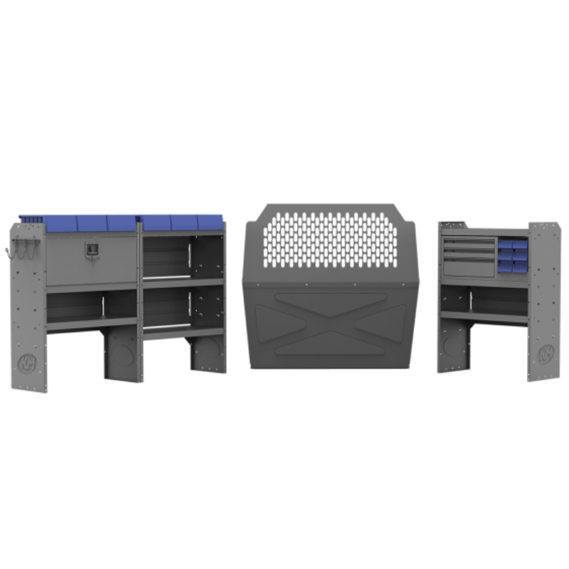 Holman Electrical Contractor Van Package 43" H Shelves Ford Transit Connect Model 44TCL