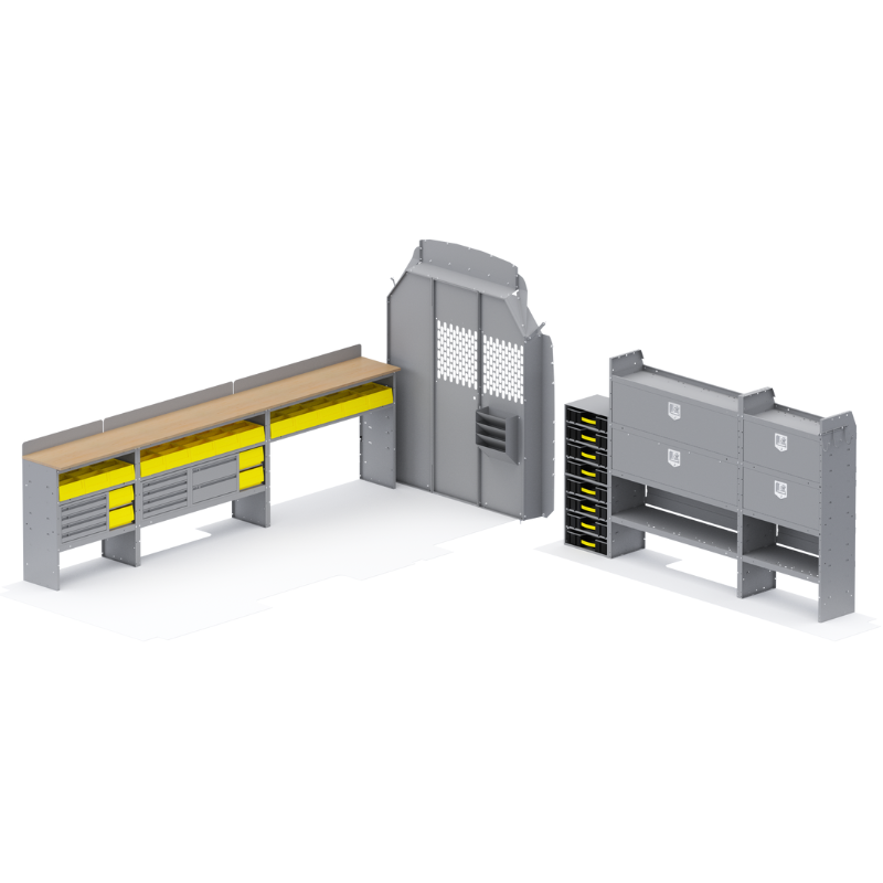 Holman Locksmith Van Package Ford Transit 148" EXT WB High Roof Model 50TLH