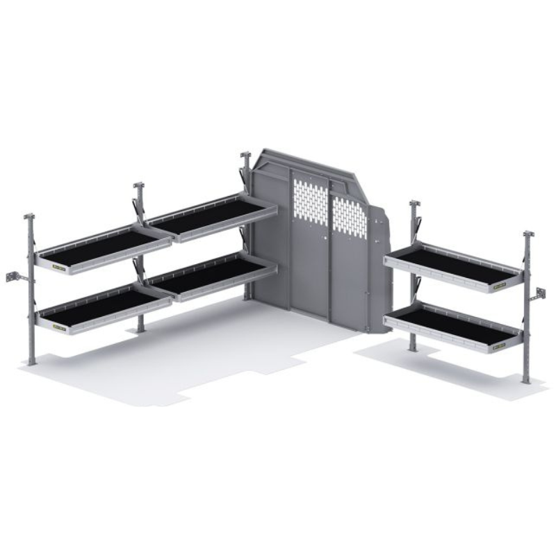 Holman Folding Shelves Van Package Ford Transit 130" WB Low Roof Model 51TRL