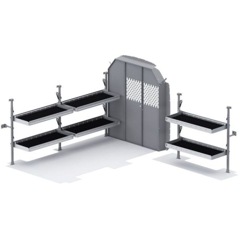 Holman Folding Shelves Van Package Ford Transit 130" WB Mid Roof Model 51TRM