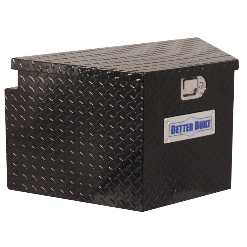 Better Built Gloss Black Aluminum Utility Trailer Tongue Tool Box Model 66212322