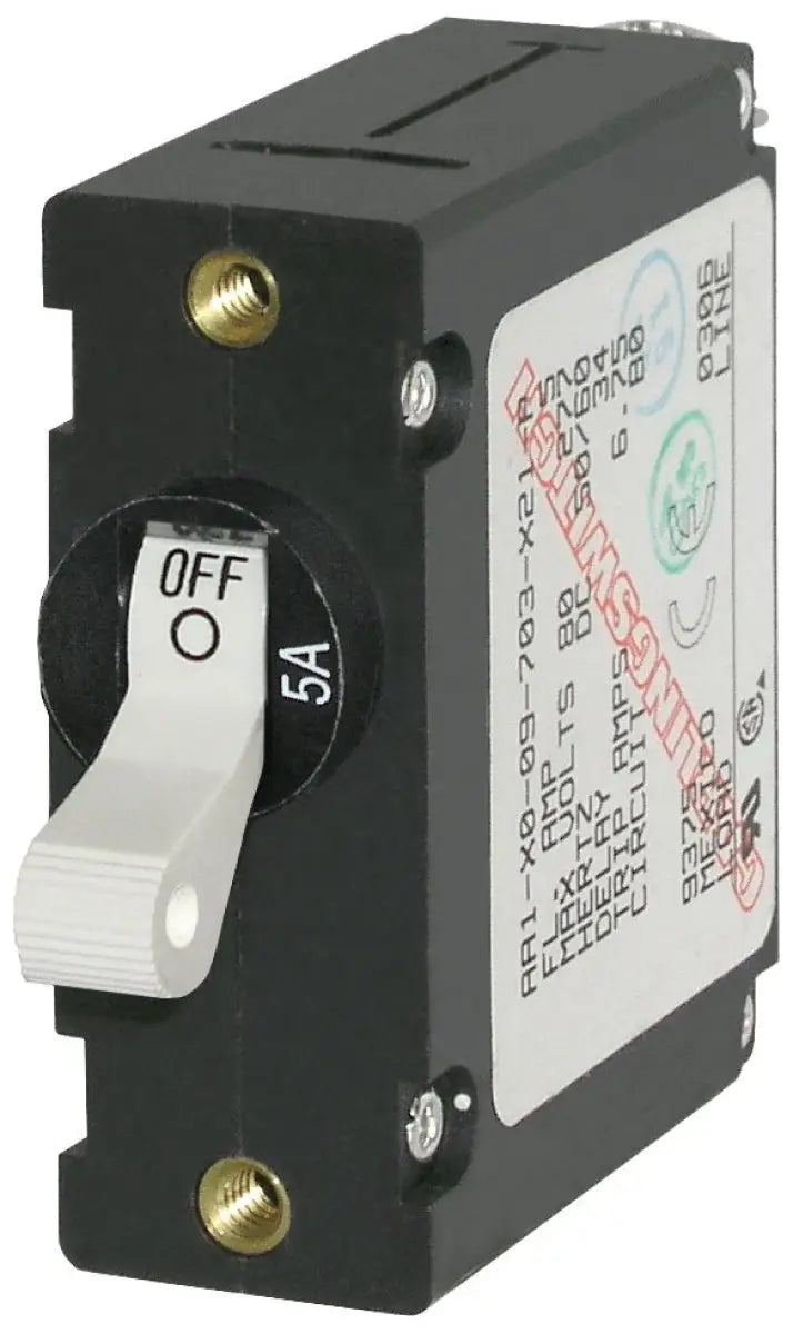 7202-BSS Blue Sea Circuit Breaker Aa1Toggle 5A Wht b6z7202bss