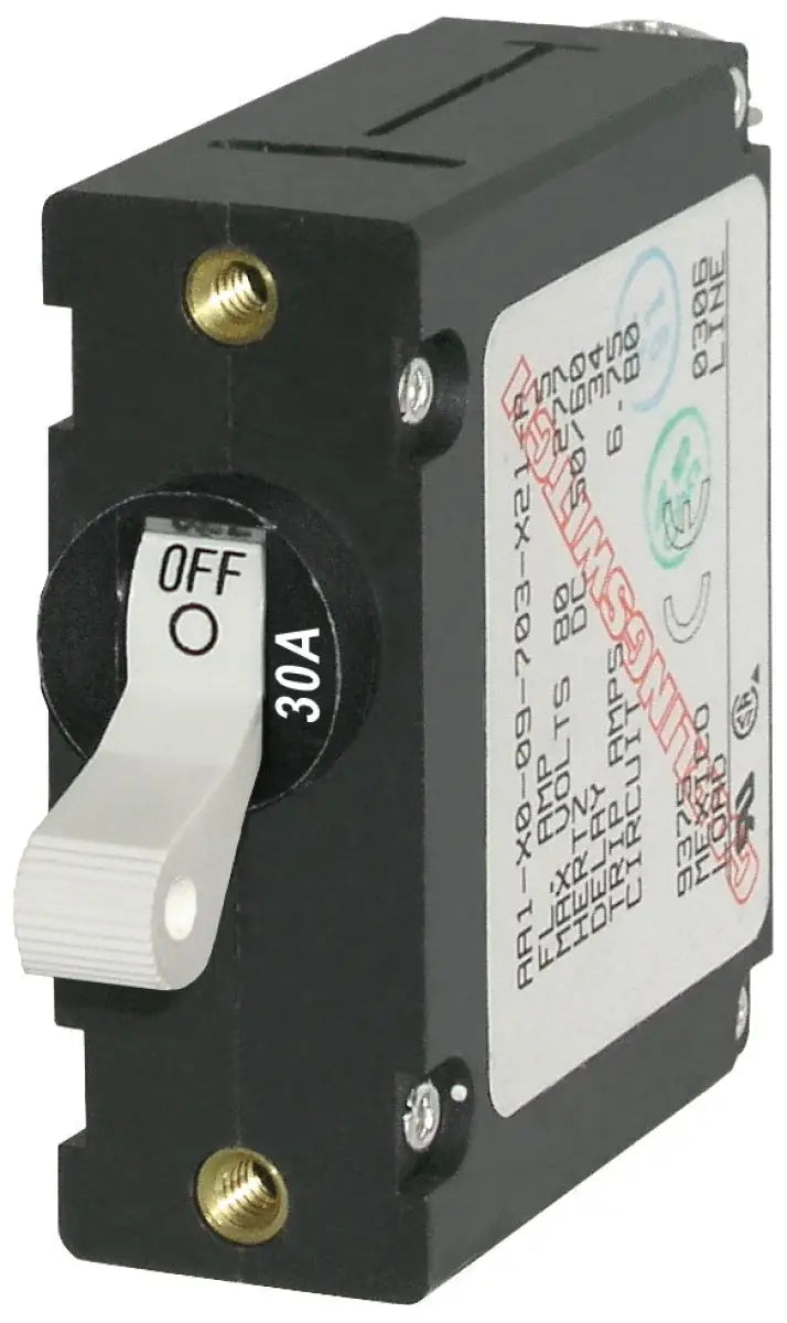 7222-BSS Blue Sea Circuit Breaker Aa1Toggle 30A Wht b6z7222bss