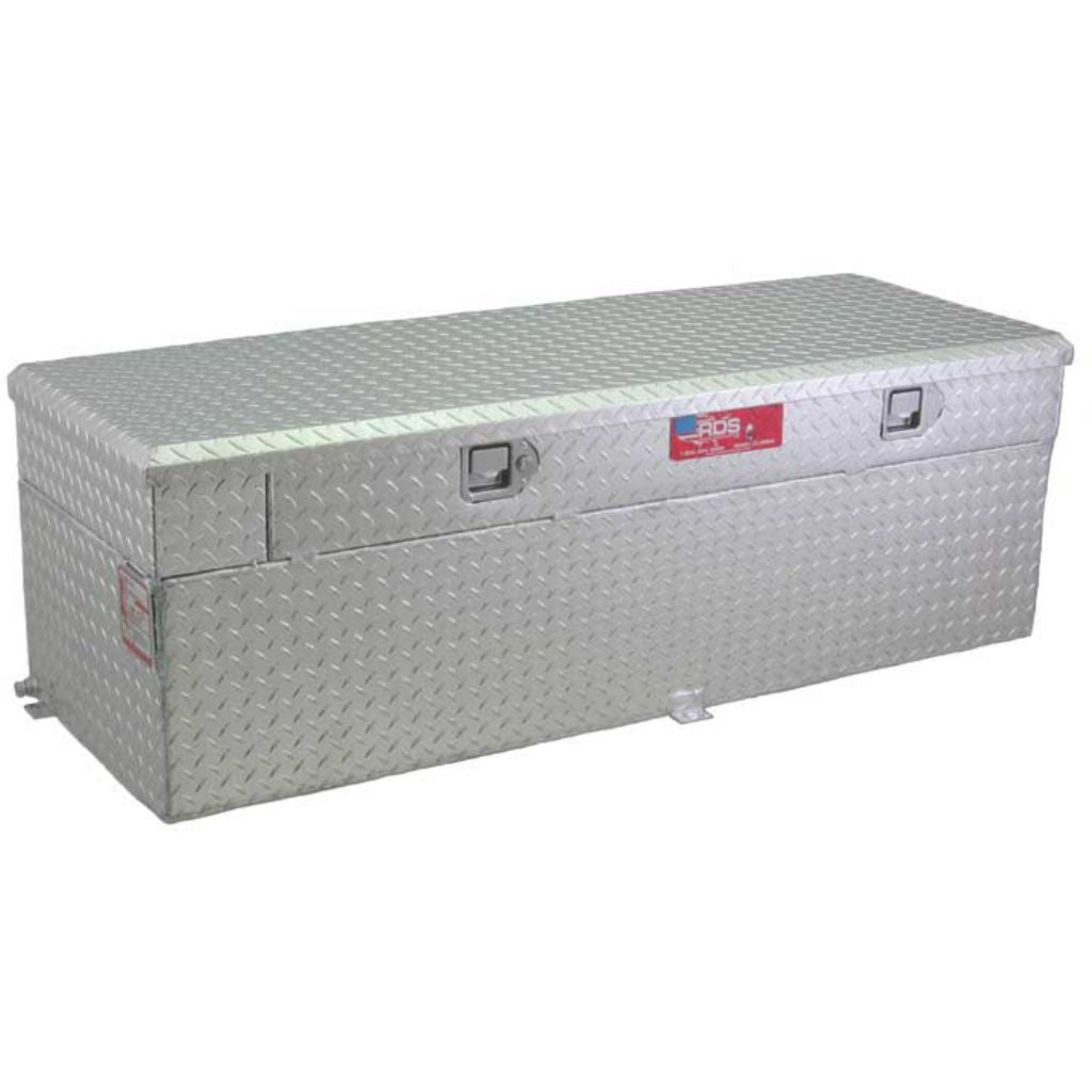 RDS 60 Gallon Auxiliary Tank & Toolbox Combo Bright Aluminum 55X20X22.75 Model # 72744