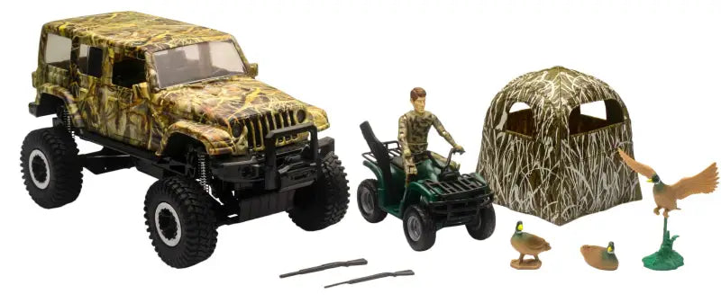 76556 New-Ray Replica 1:18 Jeep Wrangler Duck Hunting Play Set wps-959-0143