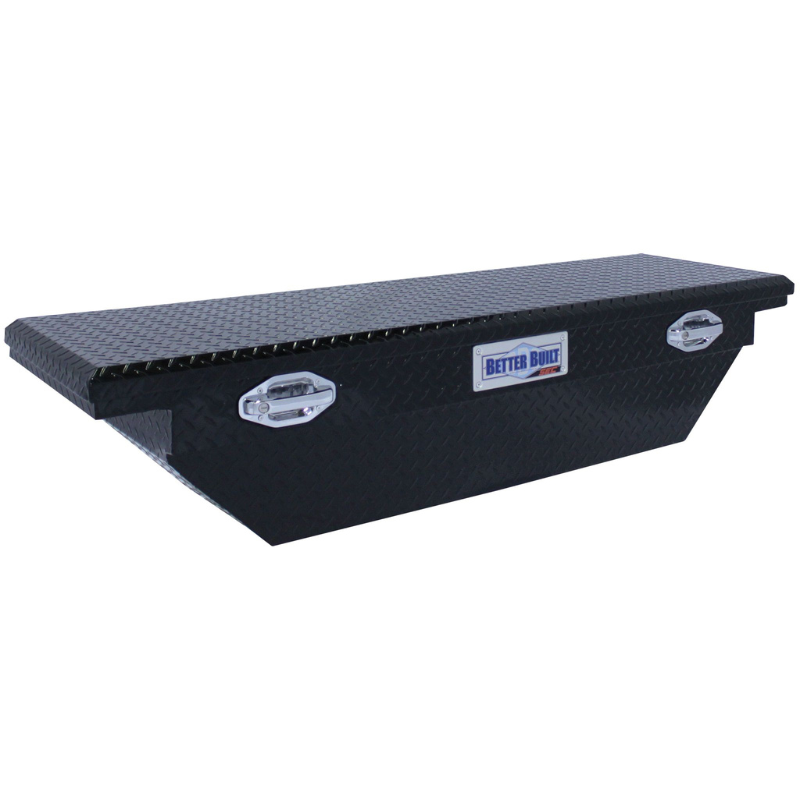 Better Built 63" Gloss Black Aluminum Low Profile Crossover Wedge Tool Box Model 79211057