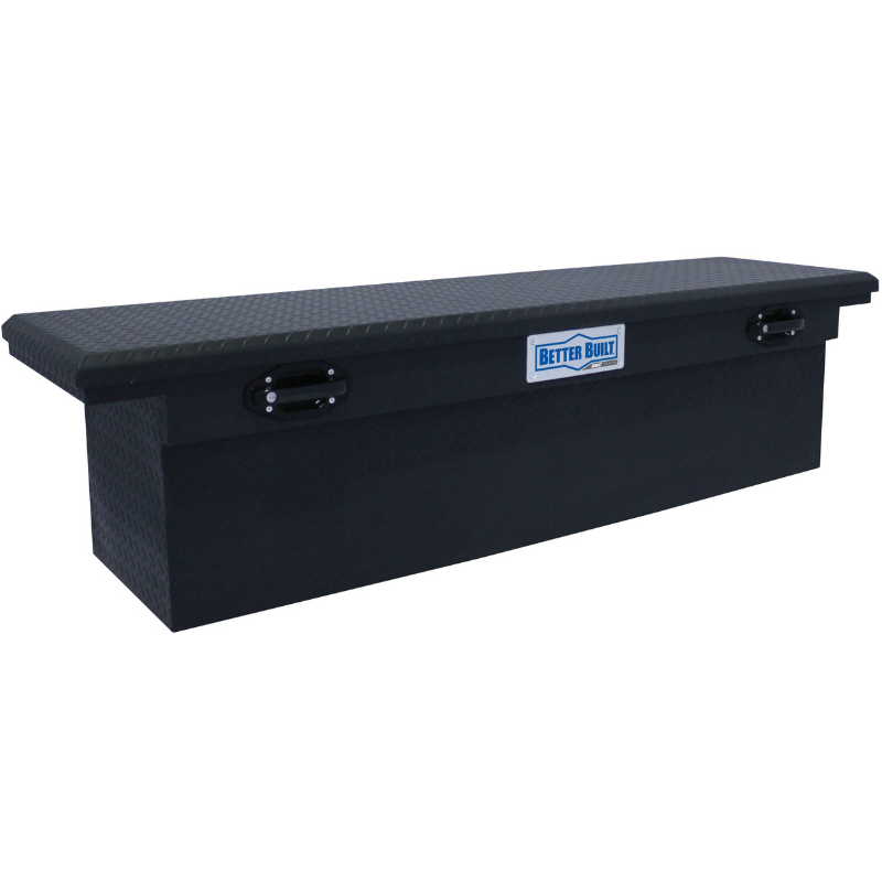 Better Built 69" Matte Black Aluminum Low Profile Deep Crossover Tool Box Model 79211102