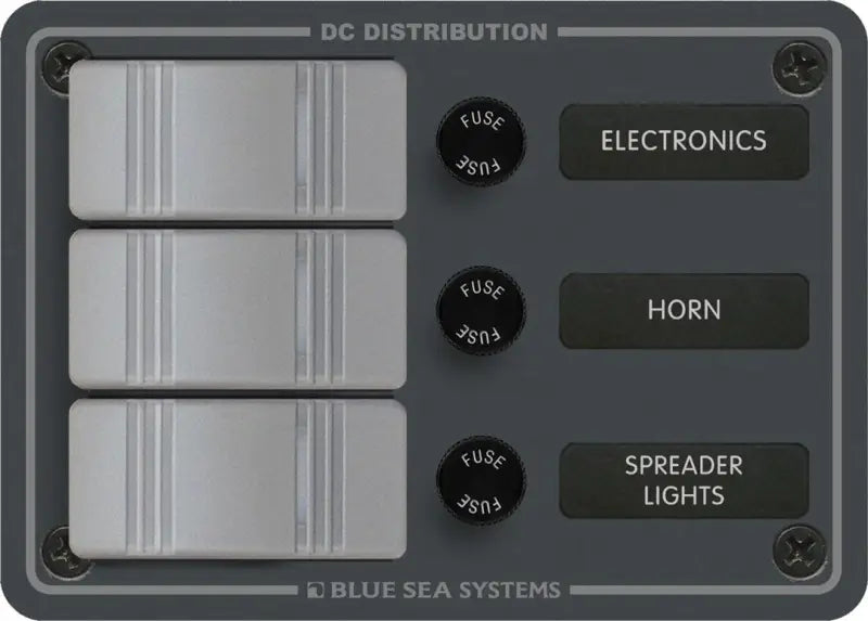 8054-BSS Blue Sea Panel H2O 12Vdc Agc 3Pos V b6z8054bss