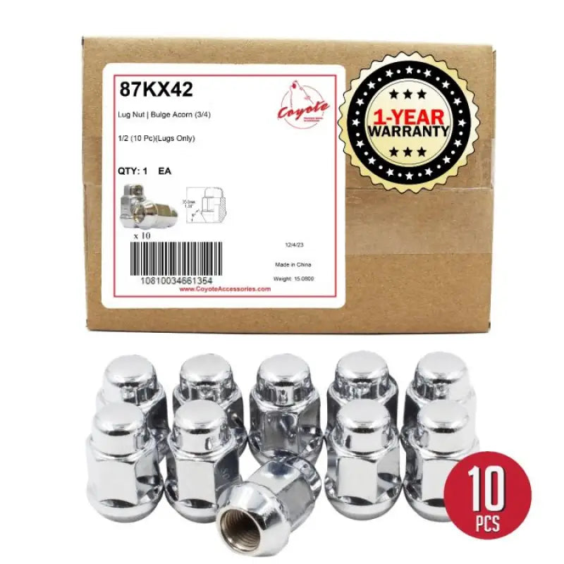 87KX42 Revolution Lug-Blg 3/4-1/2 10Pc rev87kx42