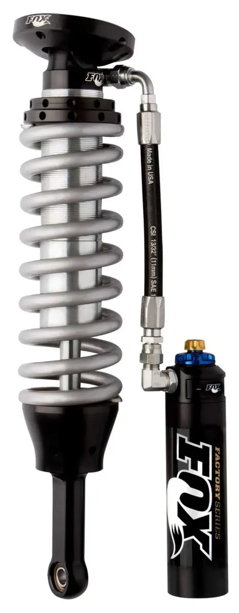 880-06-420 Fox 00-06 Tundra w/UCA 2.5 Factory Series 5.45in. Remote Res. Coilover Shock Set w/DSC Adj. - Black fox880-06-420