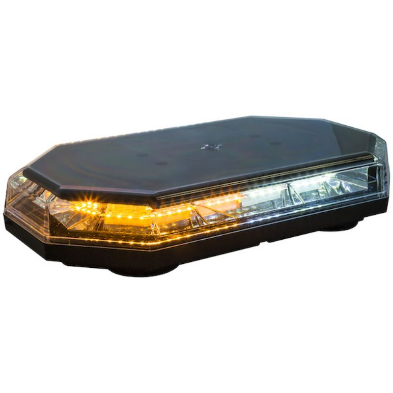 Buyers Products 15" LED Octagonal Mini Light Bar, Amber/Clear Model 8891062