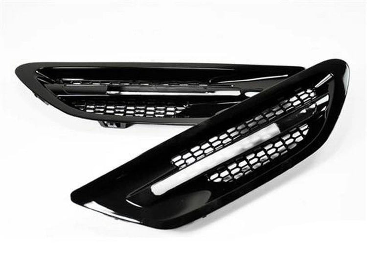 AutoTecknic Aero Glazing Black Fender Vents For BMW F10 520i