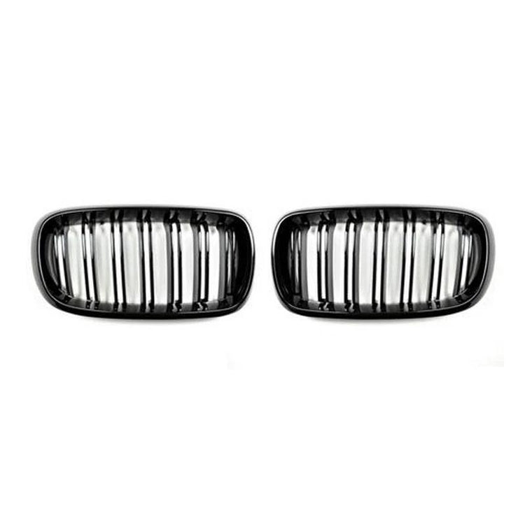 AutoTecknic Aero Glazing Black Dual Slats Front Grilles For BMW F86 X6 M