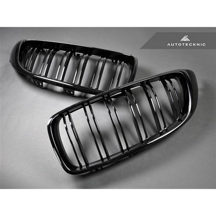 AutoTecknic Aero Glazing Black Dual Slats Front Grilles For BMW F80 M3