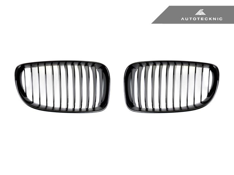 AutoTecknic Aero Glazing Black Front Grilles For BMW E82 135i