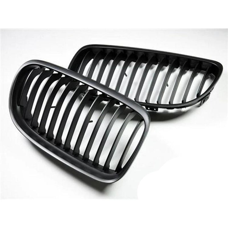 AutoTecknic Aero Stealth Black Front Grilles For BMW E90 335d