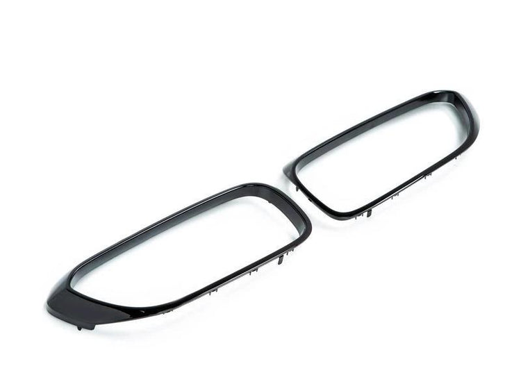 AutoTecknic Aero Glazing Black Front Grilles Surrounds For BMW F90 M5