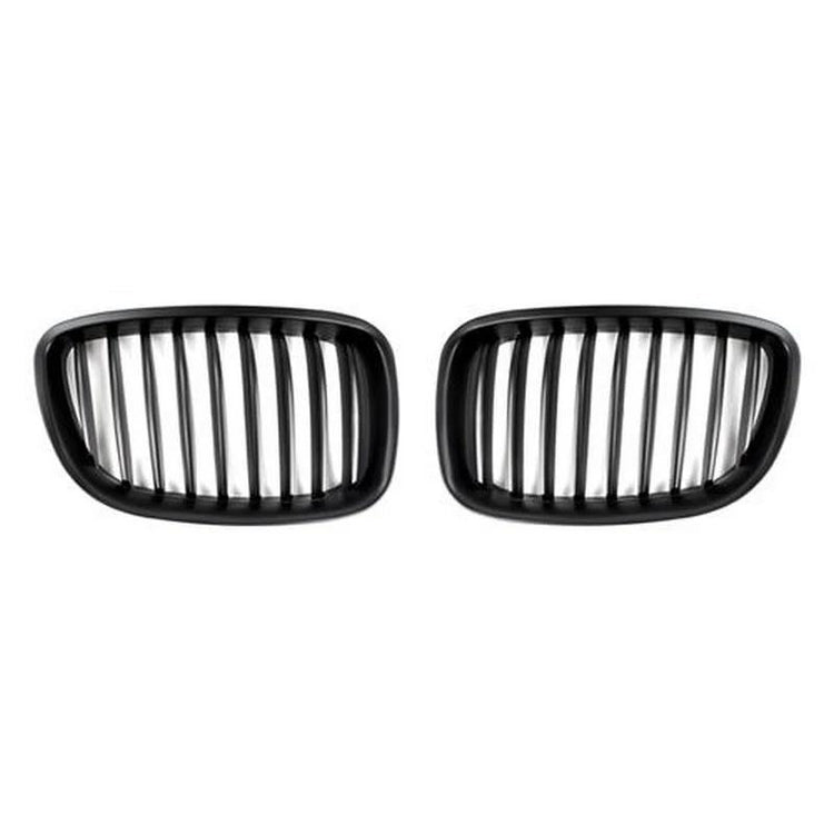 AutoTecknic Aero Replacement Stealth Black Front Grilles For BMW F07 550i