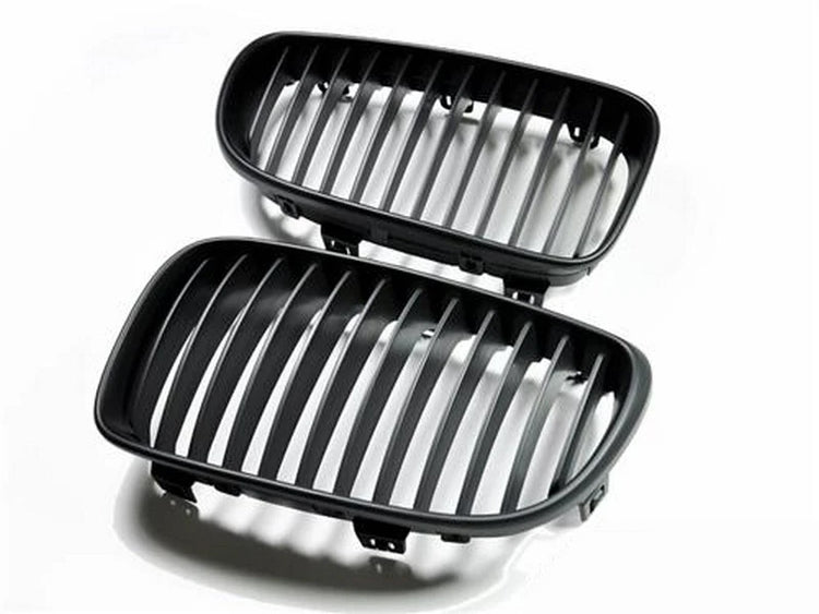 AutoTecknic Aero Stealth Black Front Grilles For BMW E82 135i