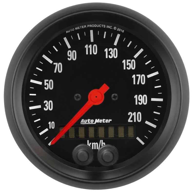Autometer Z Series 3-3/8in 0-225KM/H (GPS) Speedometer Gauge 2680-M