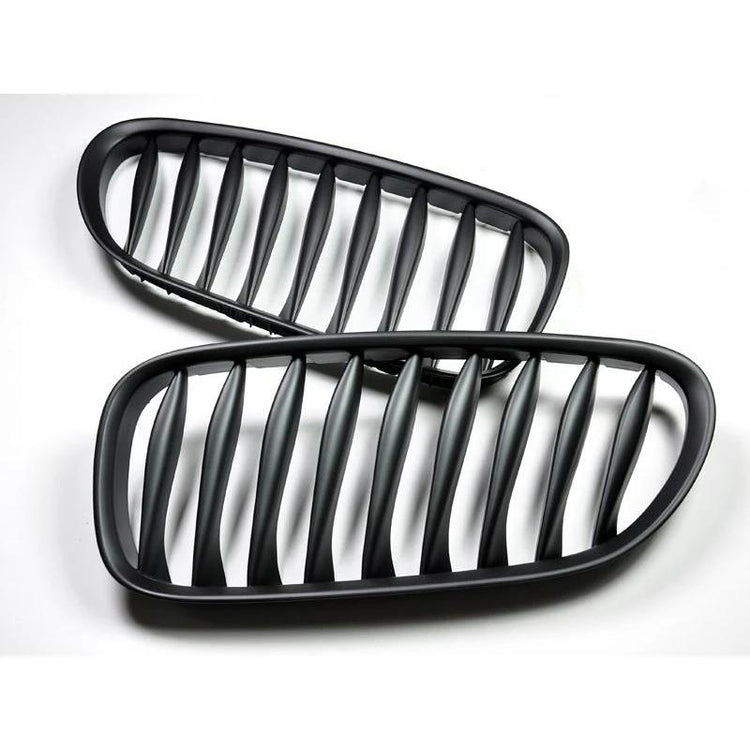 AutoTecknic Aero Replacement Stealth Black Front Grilles For BMW E86 Z4
