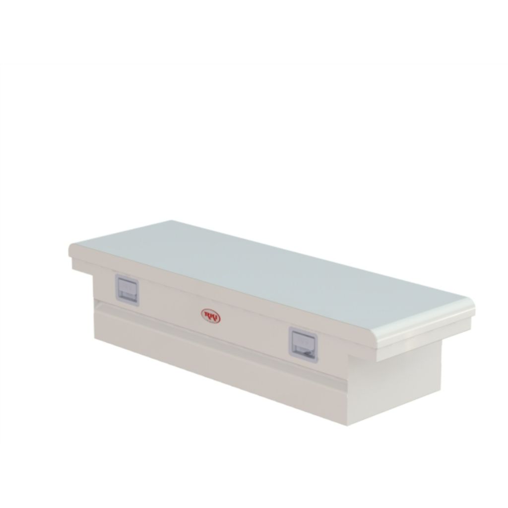 RKI Crossover Truck Tool Box C-Series Low Profile White Steel Model C56LP