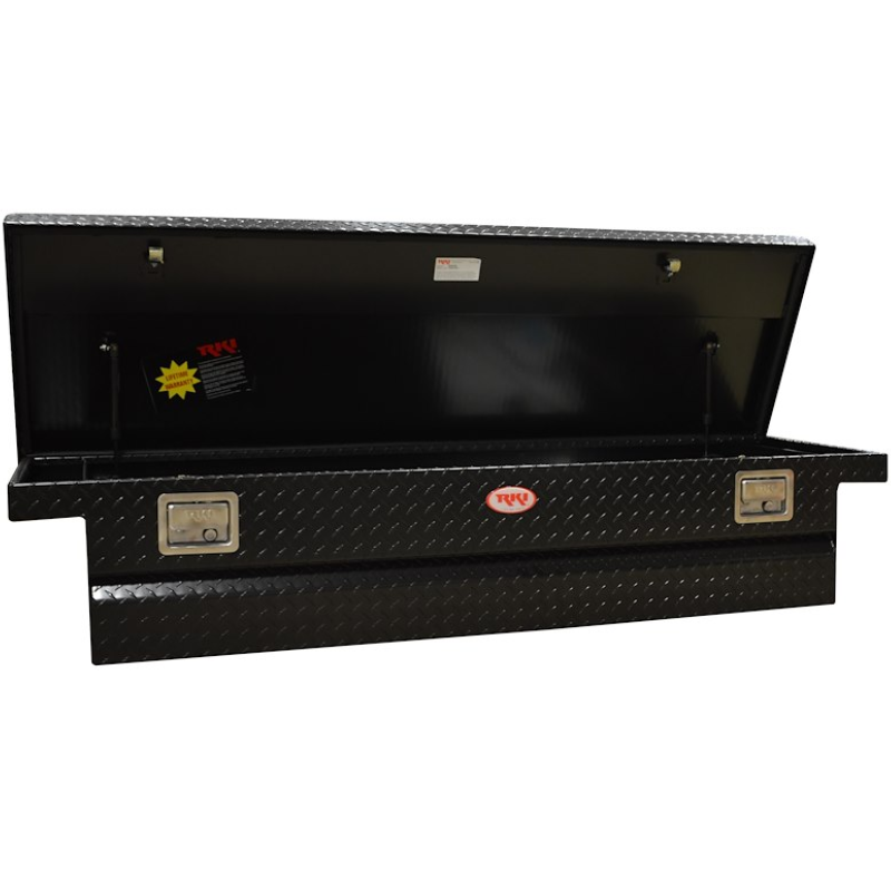 RKI Crossover Truck Tool Box C-Series Low Profile Matte Black Diamond Tread Aluminum Model C63LPAB