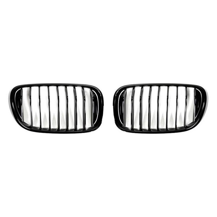 AutoTecknic Aero Replacement Glazing Black Front Grilles For BMW G11 M760Li