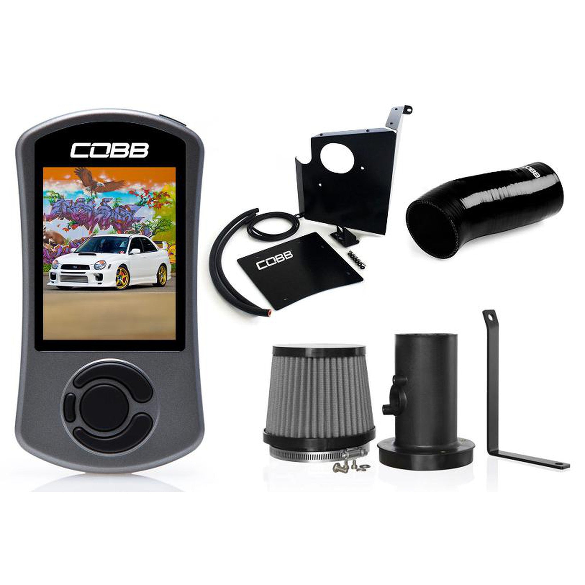 Cobb Stage 1+ Power Package with V3 Accessport Subaru WRX 2002-2005 | 612X01P-BK