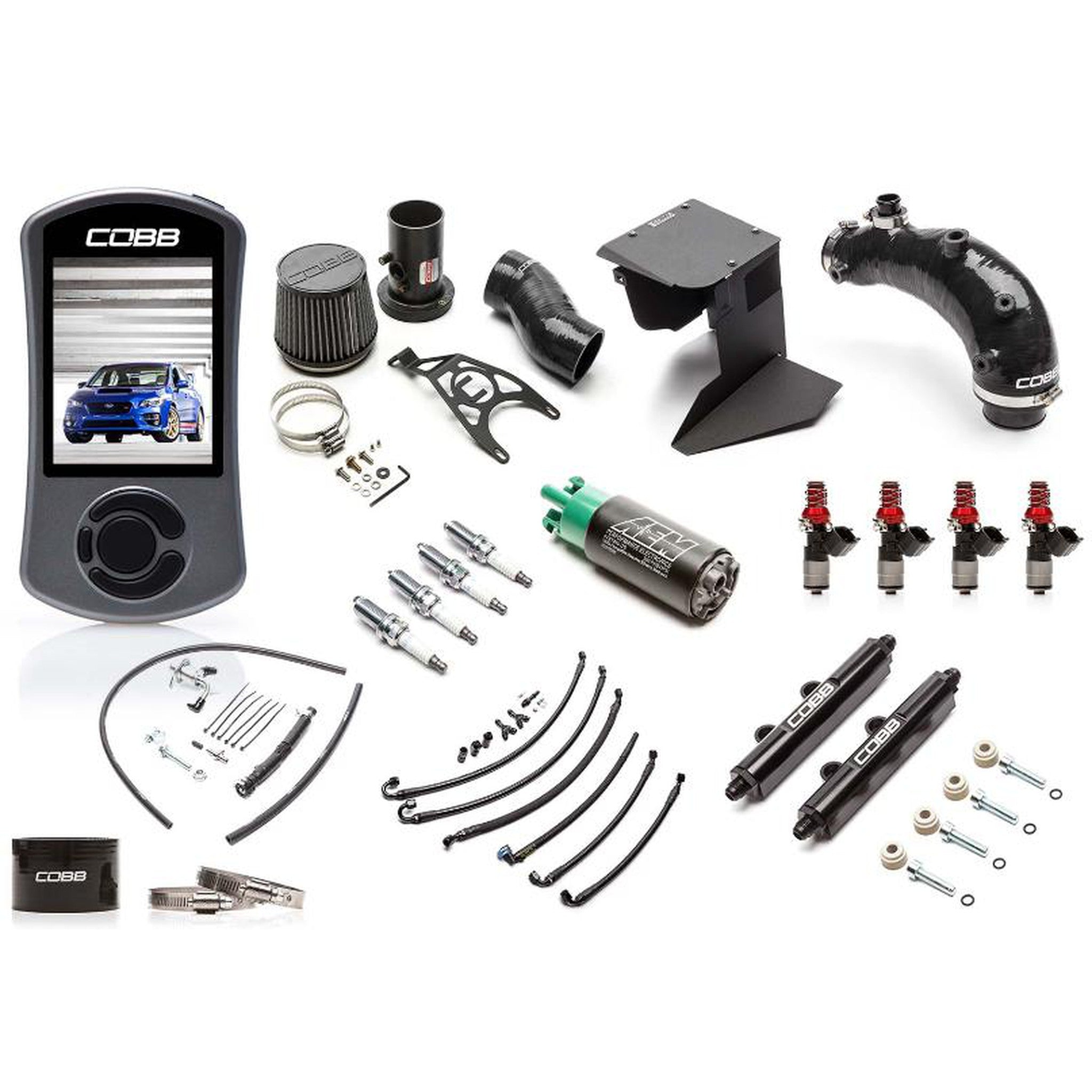 Cobb Tuning Black NexGen Stage 2 Power Package STI 2015-2018 | SUB004NG2S1-BK