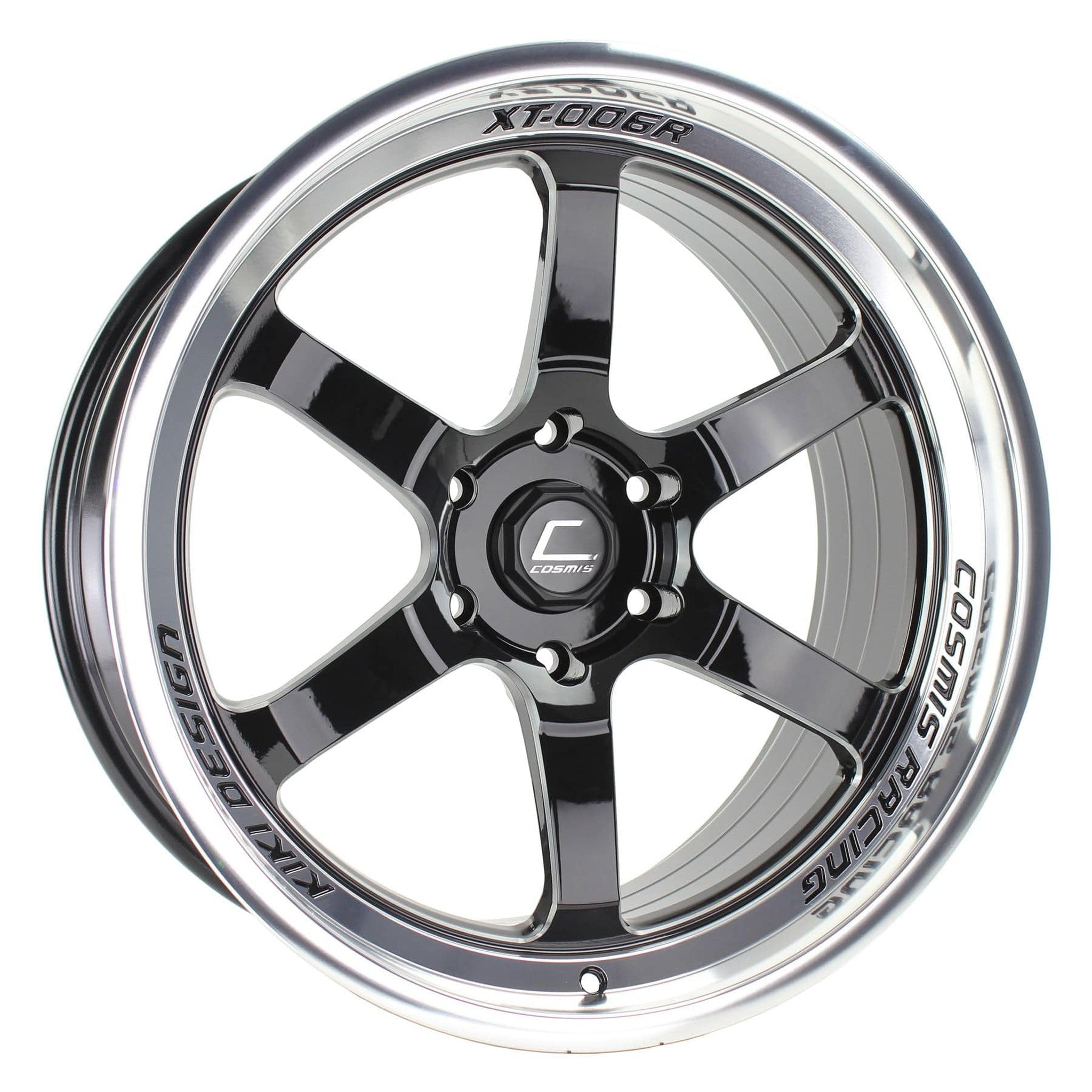 Cosmis Wheels XT-006R Black with Machined lip 20x9.5 +10 6x139.7