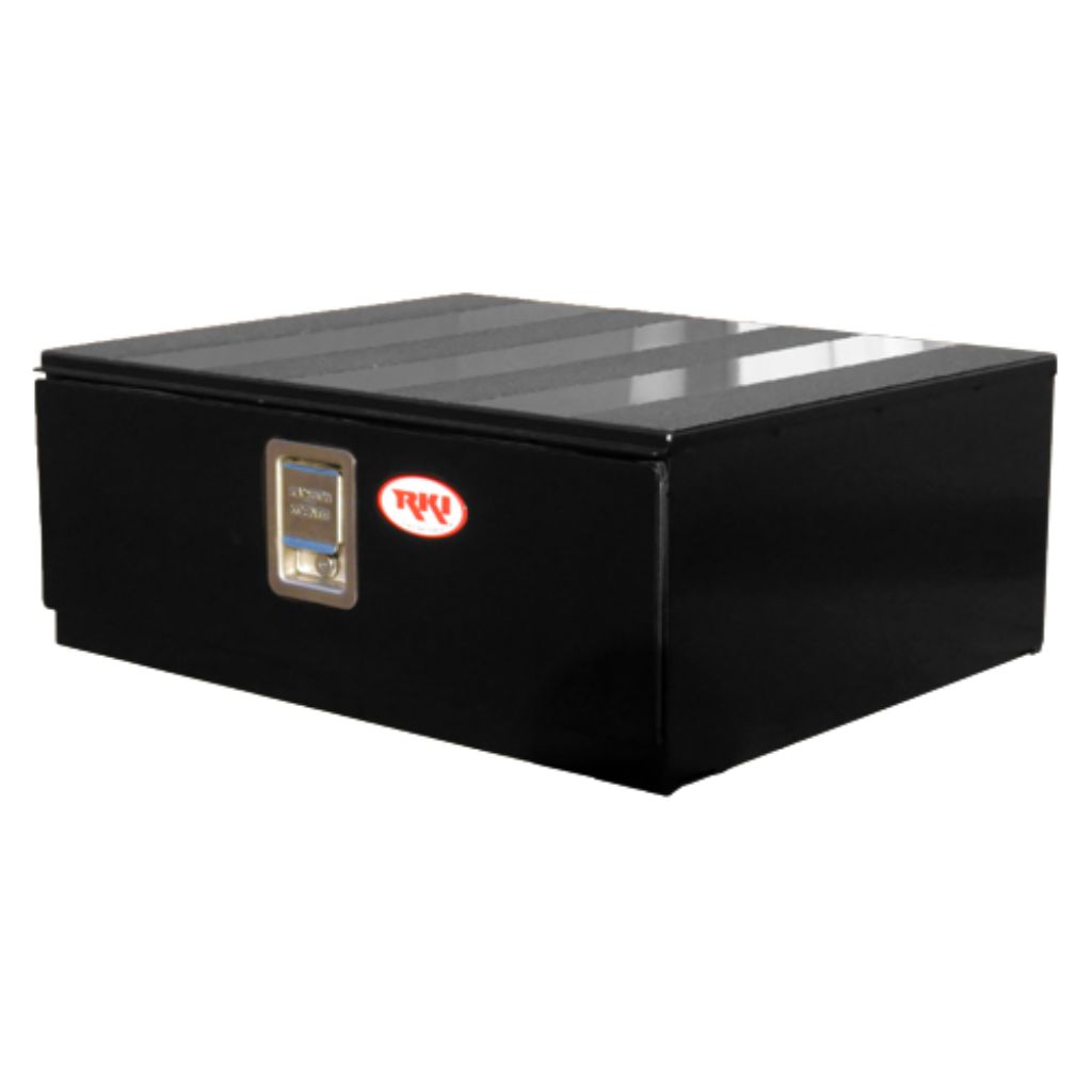 RKI Floor Drawer 30x10x24 14 Gauge Black Steel Model # FD301024B
