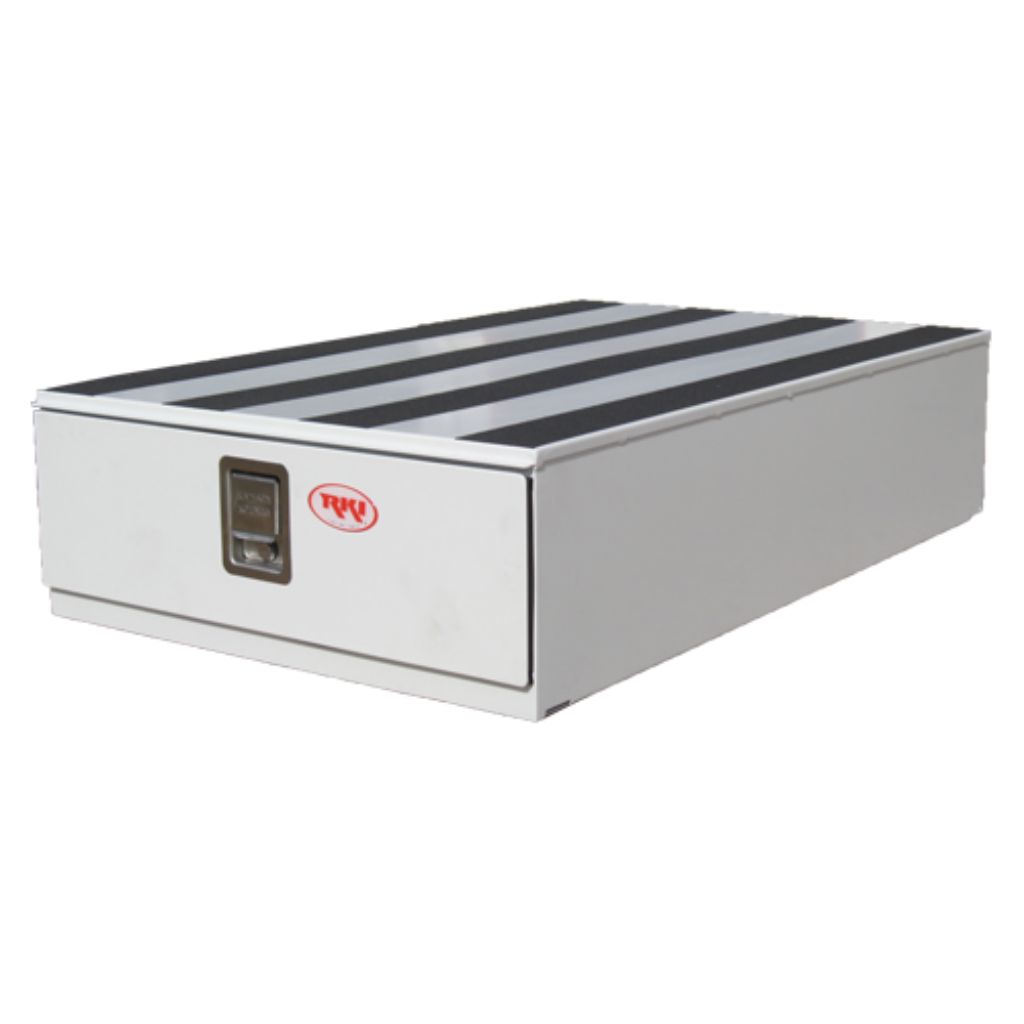 RKI Floor Drawer 30x10x48 14 Gauge White Steel Model # FD301048