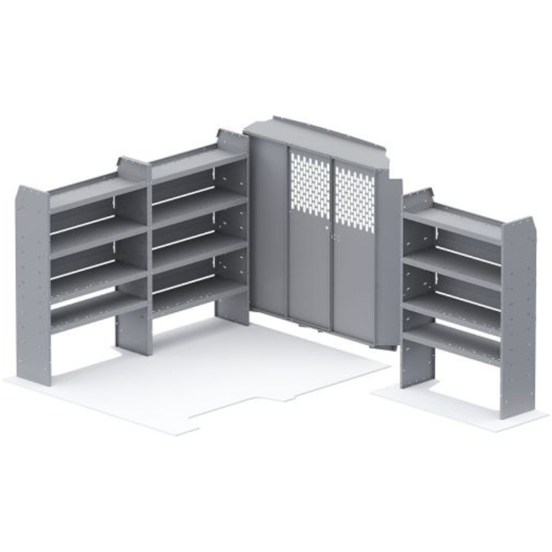 Holman Base Van Package 60" H Shelves Ram ProMaster 118" & 136" WB Low/High Roof Model FFG-PMS