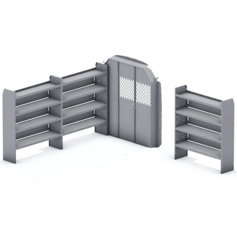 Holman Base Van Package 60" H Shelves Ford Transit 148" WB Mid Roof Model FFG-TLM