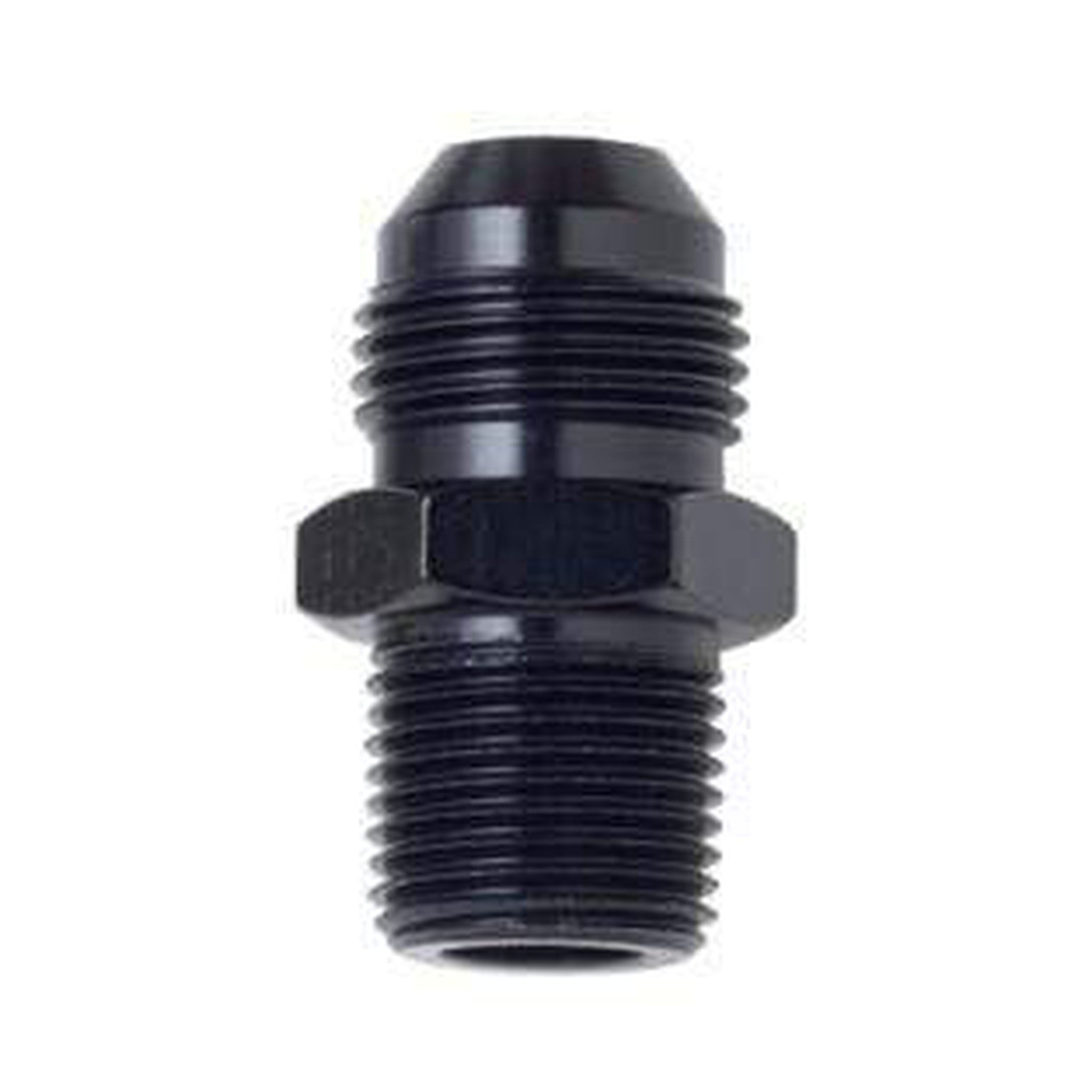Fragola -6AN x 1/2 NPT Straight Adapter - Black